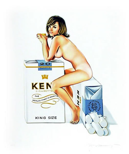 Mel Ramos, Micronite Mary, Signed Lithograph Pin-Up
