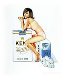 Mel Ramos, Micronite Mary, Signed Lithograph Pin-Up