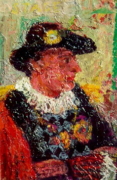 Carmen D'avino Oil on Board Renaissance Man