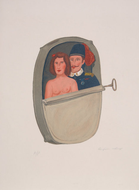 Benjamin Levy, Canned Couple, Lithograph