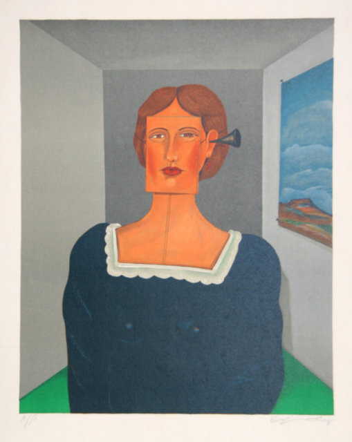 Benjamin Levy, Woman, Lithograph