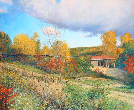 Wally Ames, Vermont Sawmill, Painting