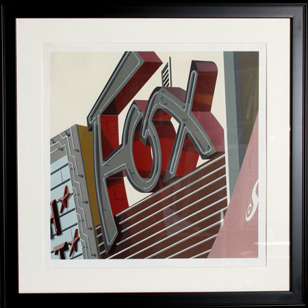 Robert Cottingham, Fox, Framed Silkscreen