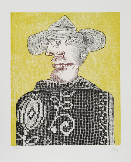 Enrico Baj, Chez Picasso 3, Aquatint Etching