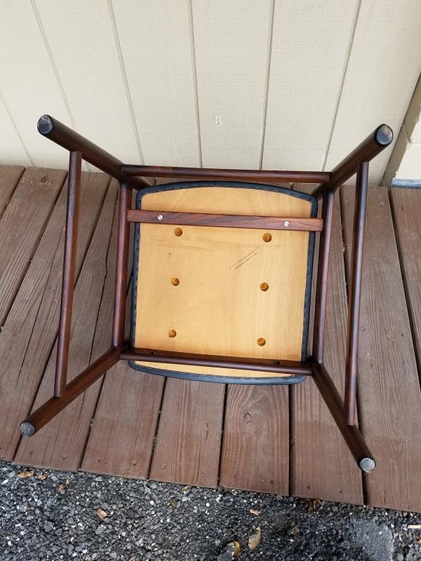 Mid Century Modern by Designer Torbjorn Afdal Solid Rosewood Dining Table and 6 Chairs