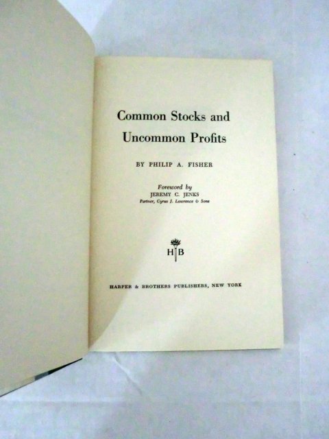 COMMON STOCKS AND UNCOMMON PROFITS (FIRST EDITION)
