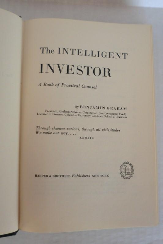 The Intelligent Investor by Benjamin Graham - 1st edition - 3rd printing