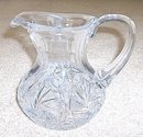 Vintage Cut Glass Water Pitcher