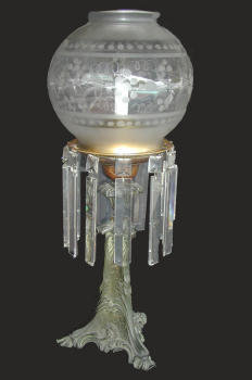 DIETZ SIGNED ELECTRIFIED SOLAR - ASTRAL LAMP