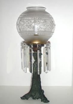 DIETZ SIGNED ELECTRIFIED SOLAR - ASTRAL LAMP