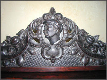 American Victorian Rosewood Fall Front Desk