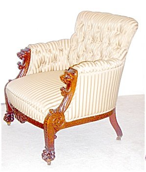 Griffin Mahogany Settee & Arm chair