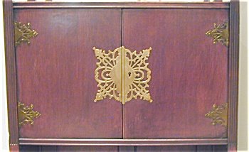Herter Bros. Mahogany Japanesque Music Cabinet