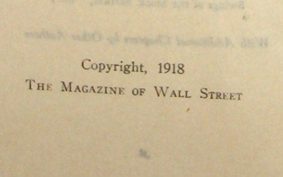 Practical Points on Stock Trading by Scribner Browne 1918 - First Edition