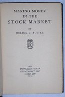 Making Money in the Stock Market by Orline Foster