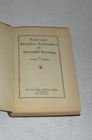 Necessary Business Economics for Successful Investment - O. Cameron