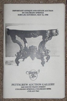 May 12, 1990 - Pettigrew Auction Catalog,