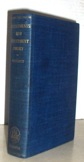 Investments and Investment Policy by Floyd F. Burtchett
