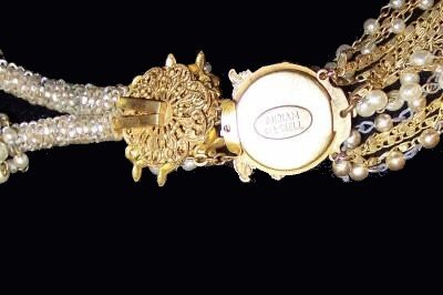 Miriam Haskell Asymmetrical Baroque Necklace
