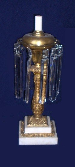 Pair of 19th Century Matching Astral Lamps