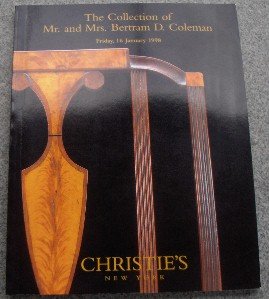 Christie's - Collection of Mr. and Mrs. Bertram D. Cole 01/16/1998