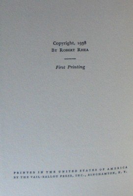 Rare Dow Theory Applied to Business & Banking 1938 1st