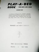 Play - A - Bed Book, Number 1, Children's Activity Book
