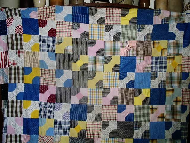 Bow Tie Quilt Top, 1880's, QTP