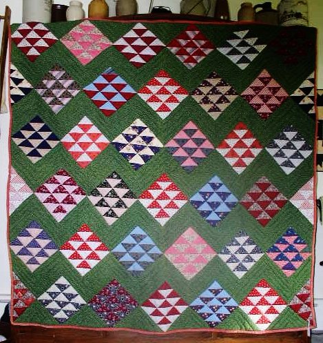 Pre-Civil War Era Nine Patch Quilt,, QLT