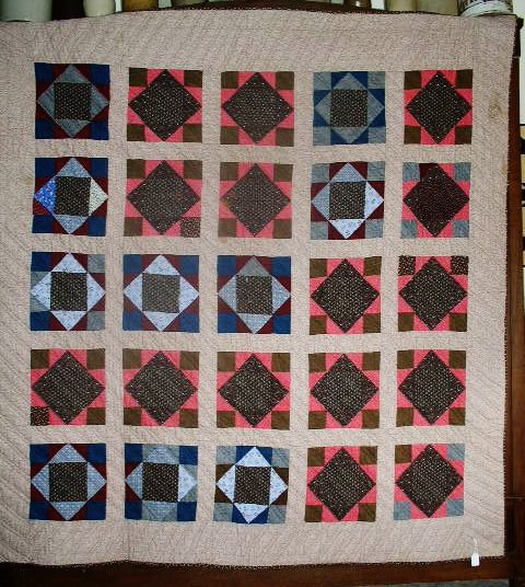 Square in a Square Quilt, 1880-1900, QLT