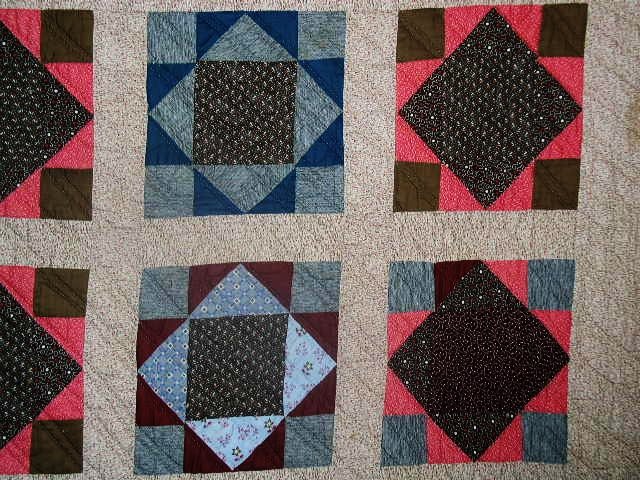 Square in a Square Quilt, 1880-1900, QLT