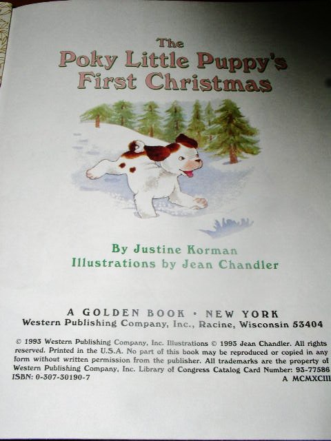 The Poky Little Puppy's First Christmas - Little Golden Book