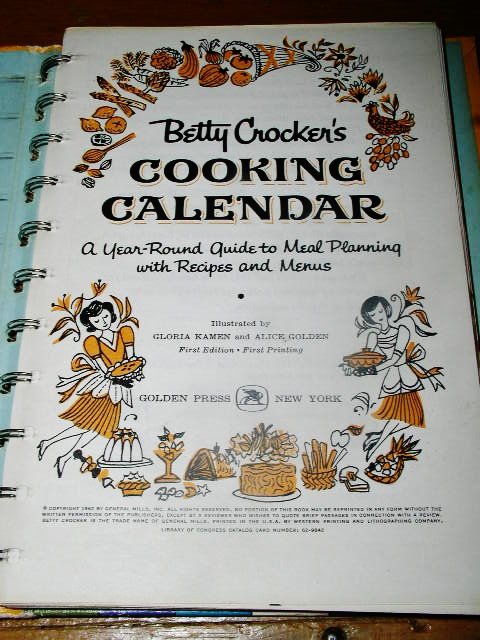 Betty Crocker's Cooking Calendar Book - CK