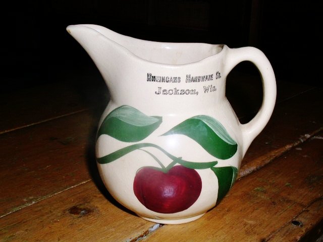 Wattsware Apple Pattern Pitcher