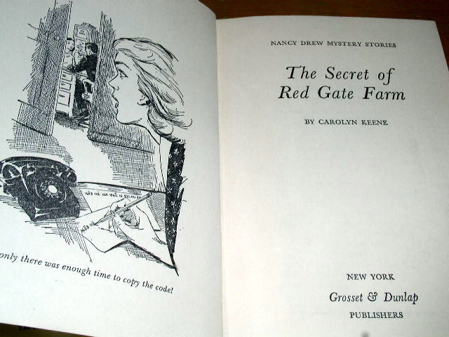 Nancy Drew, The Secret of Red Gate Farm Book
