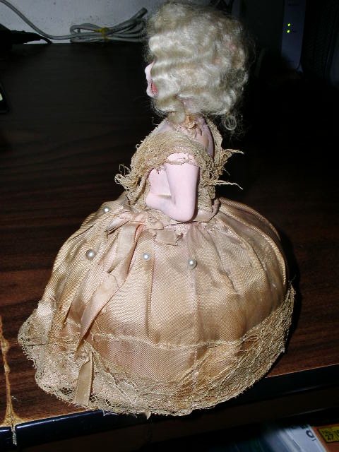 Bisque Half Doll Pincushion