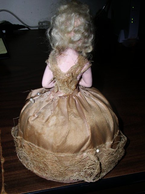 Bisque Half Doll Pincushion