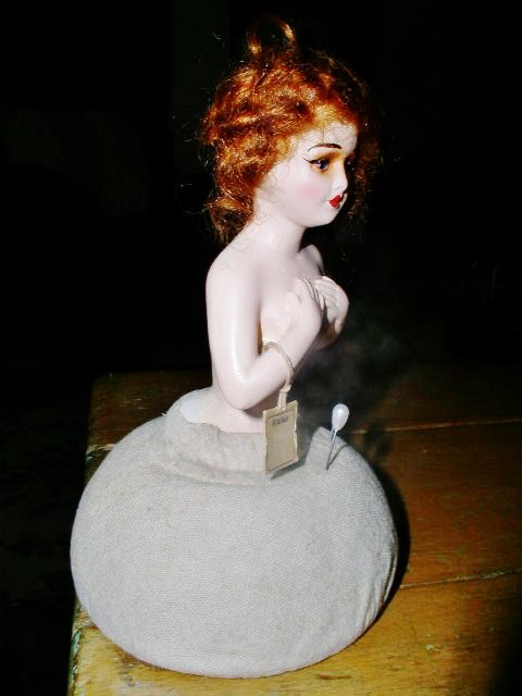 German Half Doll Pin Cushion