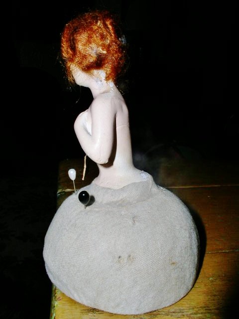 German Half Doll Pin Cushion