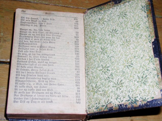 Danish Hymnal - 1895