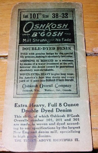 OshKosh B'Gosh Overalls Notebook