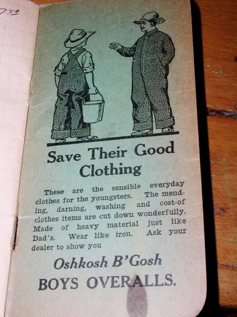 OshKosh B'Gosh Overalls Notebook