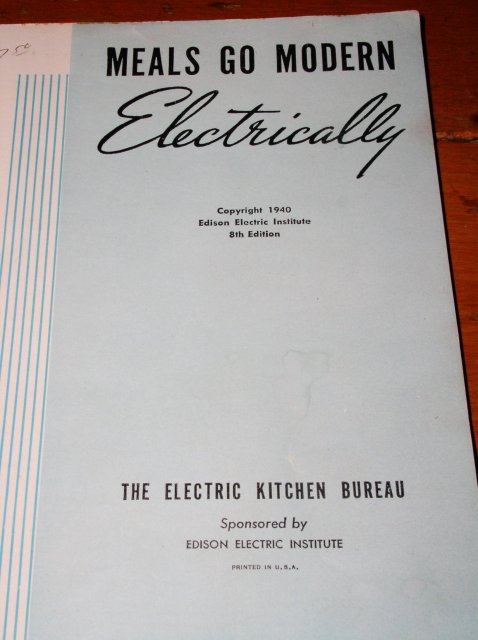 Meals Go Modern Electrically Cookbook - CK