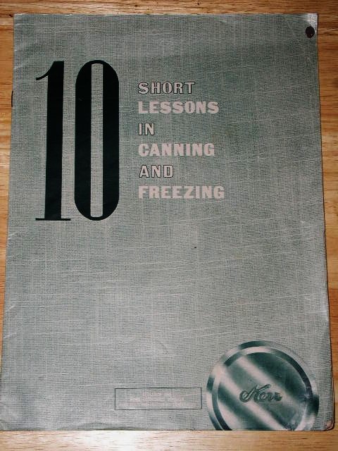 Kerr 10 Short Lessons in Canning Cookbook - CK