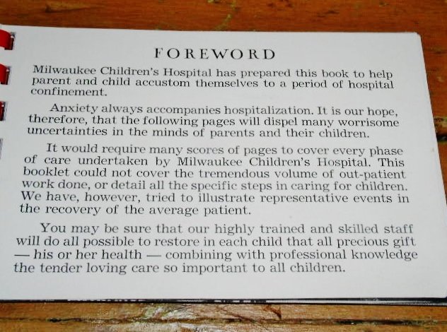 Danny's Visit To The Hospital Book