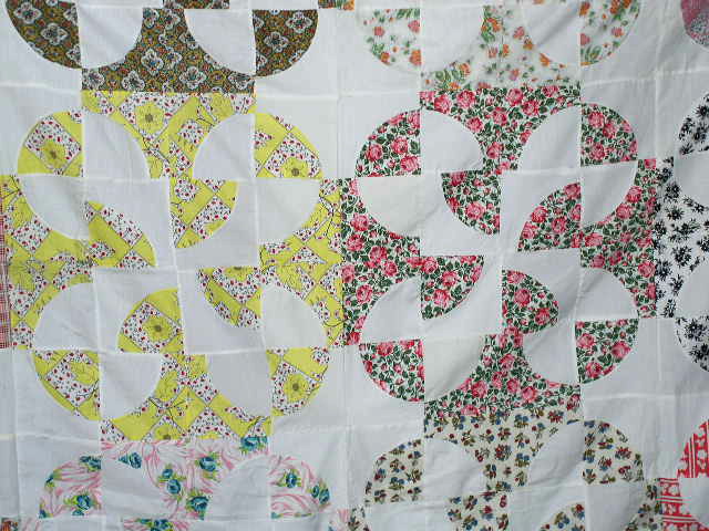 1940's Drunkards Puzzle Quilt Top - QTP