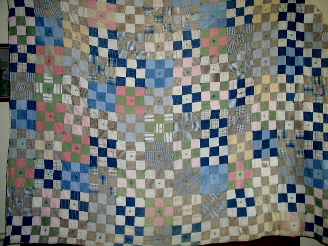 Nine Patch Quilt, - QLT