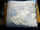 Crochet Elk Pillow