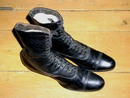 Victorian Ladies Black Leather High Top Shoes