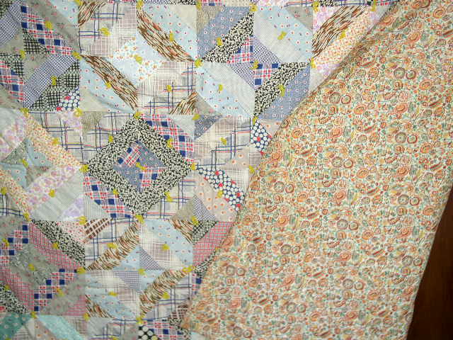 Tied Strip Quilt, 1880's - QLT